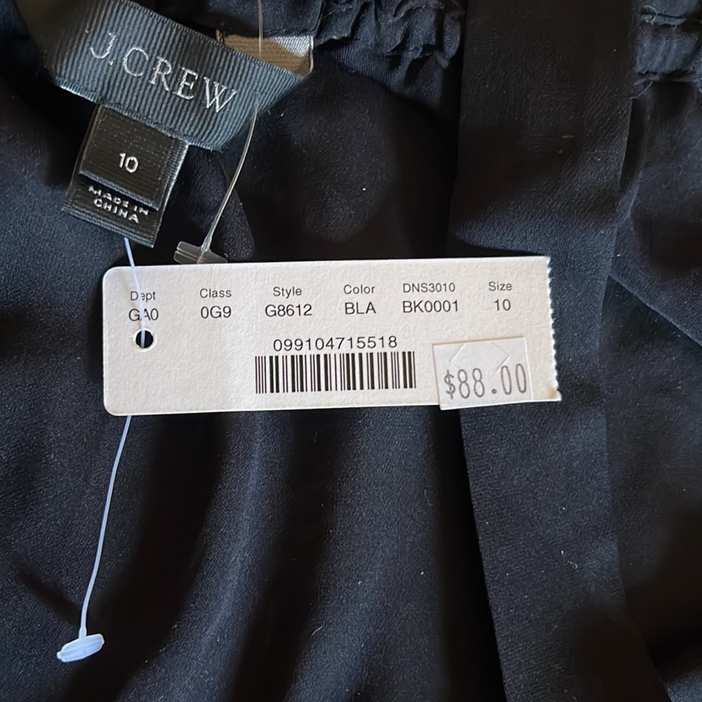 J. Crew beautiful Off Shoulder Silk blouse size 10 - Picture 10 of 11